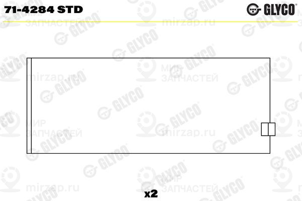 Шатунный подшипник GLYCO 714284STD
