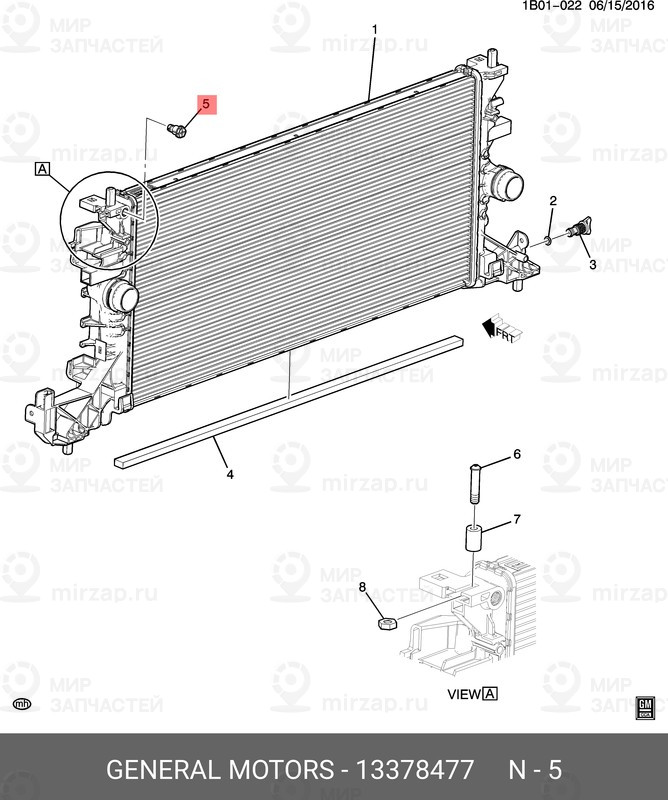 Запчасть GM 13378477