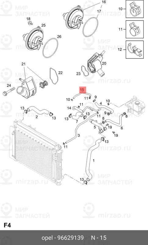 Запчасть GM 96629139