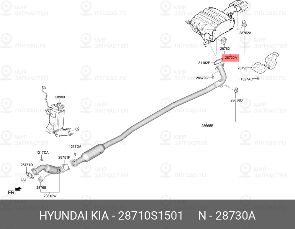 Запчасть HYUNDAI 28710S1501