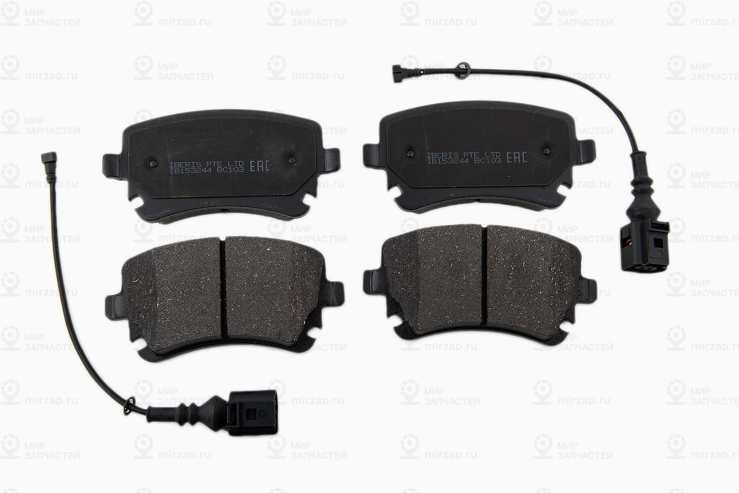 Колодки Тормозные Дисковые Задние, Комплект С Датчиком Iberis IB153244