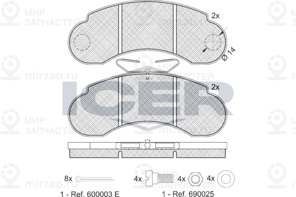 Запчасть ICER 140893