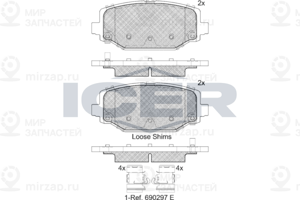 Запчасть ICER 182053