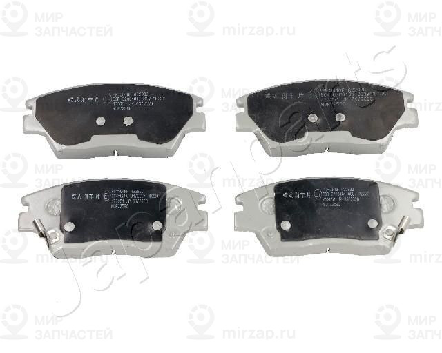 Комплект тормозных колодок, дисковый тормоз JAPANPARTS PAS04AF