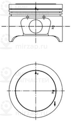 Поршень KOLBENSCHMIDT 40161610