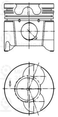 Поршень KOLBENSCHMIDT 99879601