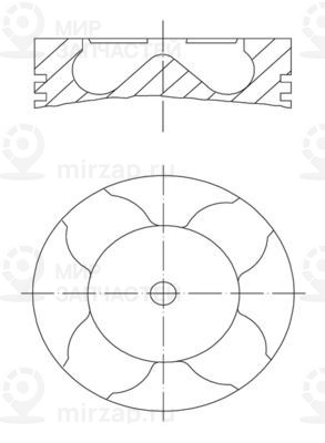 Поршень MAHLE 2096200