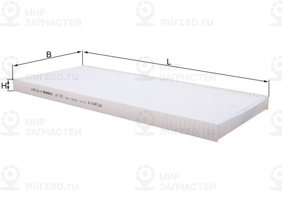 Фильтр, воздух во внутренном пространстве MAHLE LA170