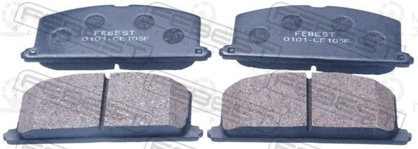Комплект тормозных колодок, дисковый тормоз FEBEST 0101CE105F