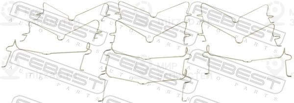 Пружина, колодки дискового тормоза FEBEST 0103002PCS10