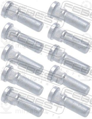 Шпилька колеса FEBEST 0184004PCS10