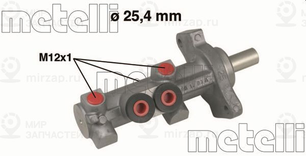 Главный тормозной цилиндр METELLI 050618