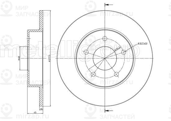 Запчасть METELLI 230762C