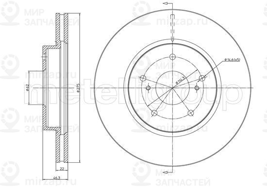 Запчасть METELLI 230945C