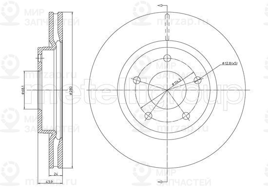 Запчасть METELLI 231252C