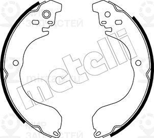 Комплект тормозных колодок METELLI 530296