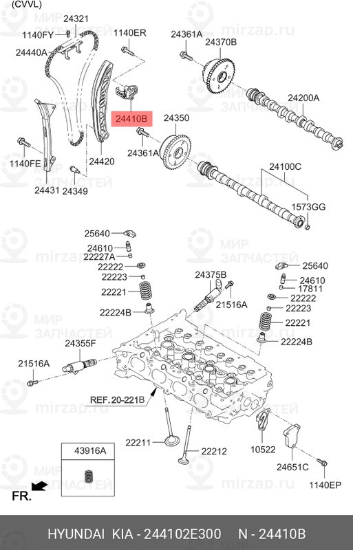 Запчасть MOBIS 244102E300