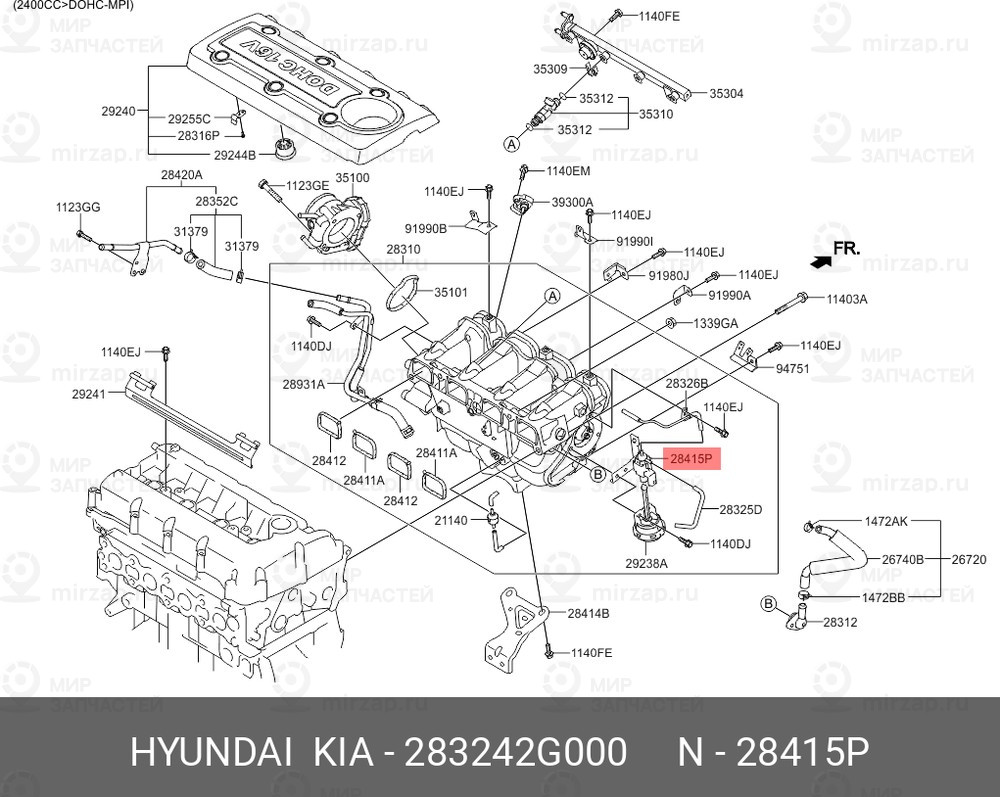 Запчасть MOBIS 283242G000