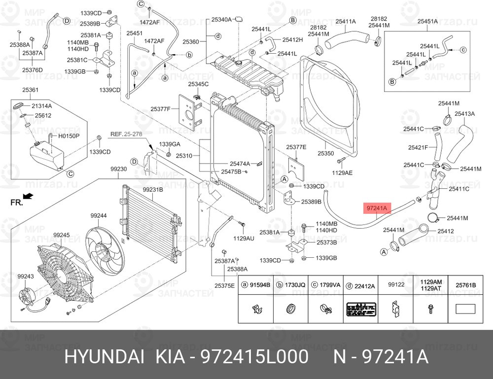 Запчасть MOBIS 972415L000