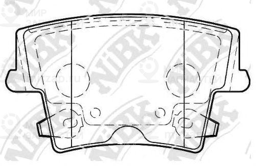 Колодки Торм. Задн.
 NIBK PN0422