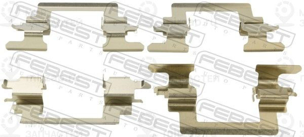 Комплектующие, колодки дискового тормоза FEBEST 0403CS1AF