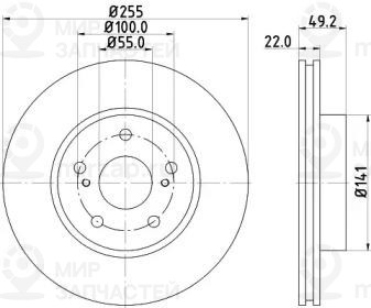 Запчасть NISSHINBO ND1027K