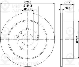 Запчасть NISSHINBO ND1089K