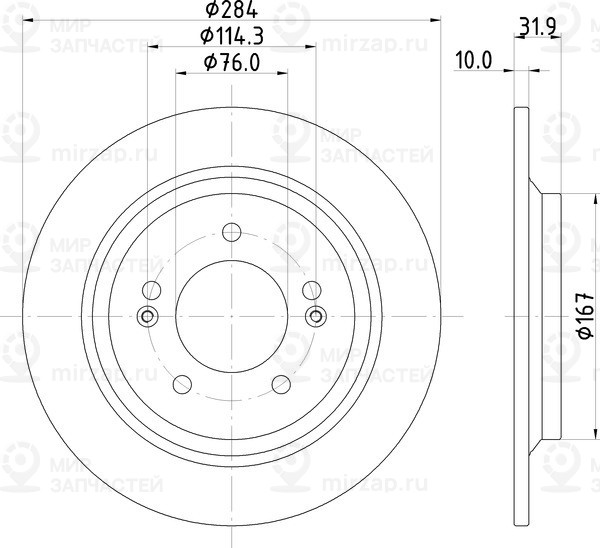 Запчасть NISSHINBO ND6090K