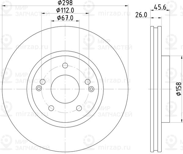 Запчасть NISSHINBO ND6107K