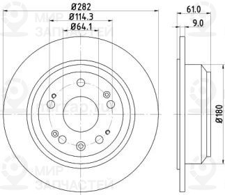 Запчасть NISSHINBO ND8008K