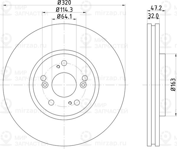 Запчасть NISSHINBO ND8034K