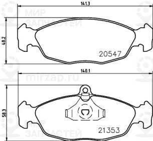 Запчасть NISSHINBO NP6001