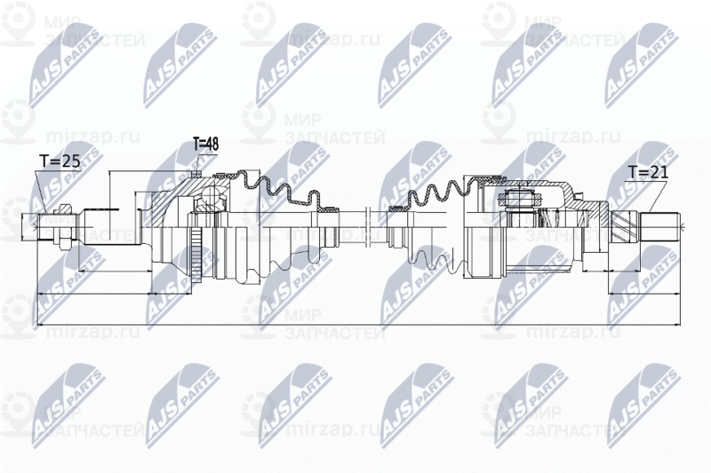 Приводной вал NTY NPWRE052