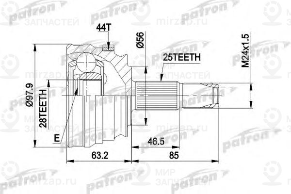 Запчасть PATRON PCV1153