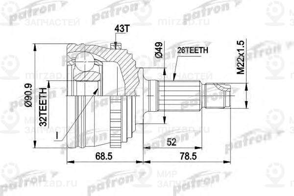 Запчасть PATRON PCV1383