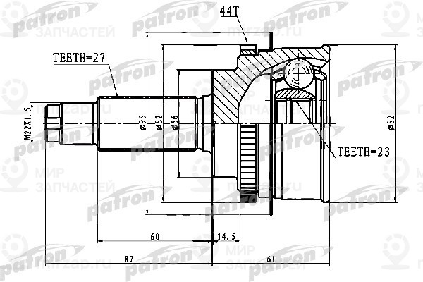 Запчасть PATRON PCV1640