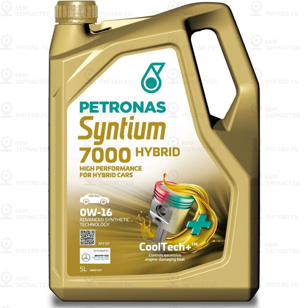 Масло Моторное Petronas Syntium 7000 Hybrid 0W-16 5L PETRONAS 70735M12EU