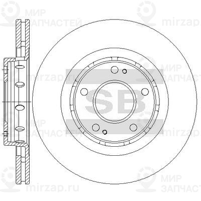 Тормозной диск SANGSIN SD4371