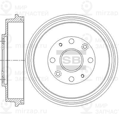 Тормозной барабан SANGSIN SD4409
