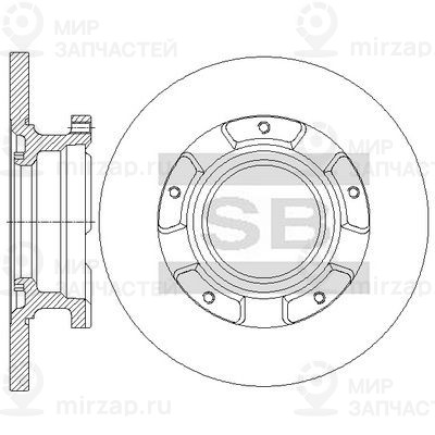Тормозной диск SANGSIN SD5354