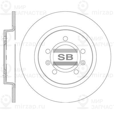 Тормозной диск SANGSIN SD8113