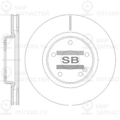 Тормозной диск SANGSIN SD8464
