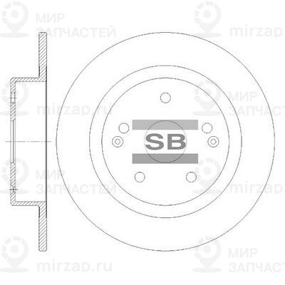 Тормозной диск SANGSIN SD8465