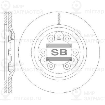 Тормозной диск SANGSIN SD8513