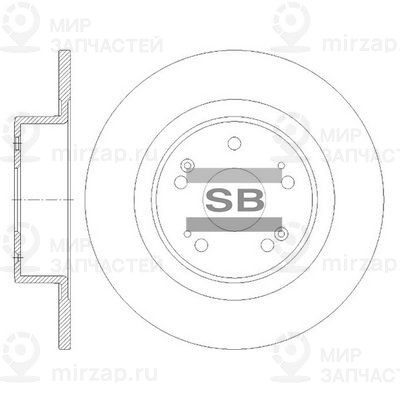 Тормозной диск SANGSIN SD8517