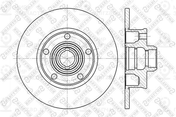 Тормозной диск STELLOX 60204736SX
