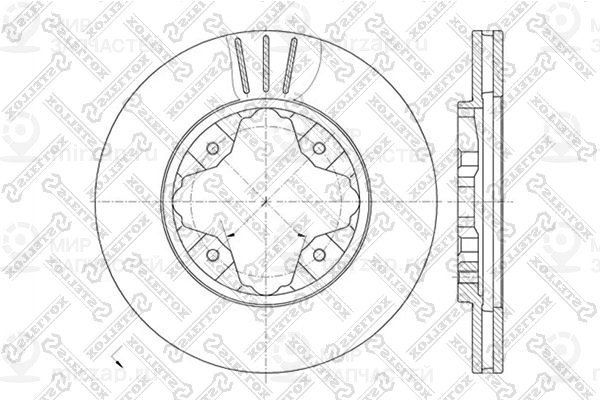 Тормозной диск STELLOX 60209941VSX