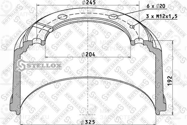 Запчасть STELLOX 8500068SX