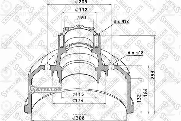 Запчасть STELLOX 8500163SX
