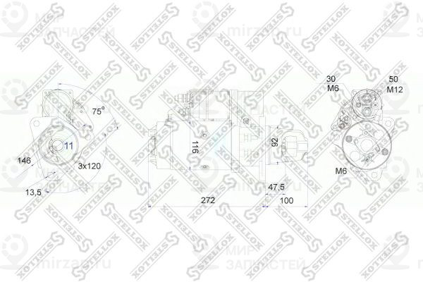 Запчасть STELLOX 8802030SX